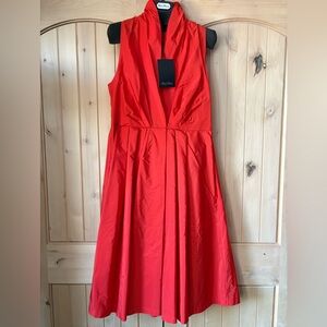 NWT Max Mara Pianoforte Silk Blend Taffeta Dress